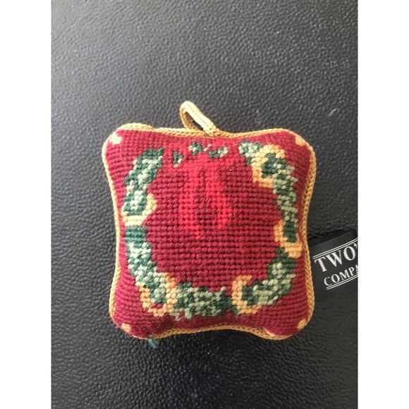 Two's Company 12 Days Of Christmas Mini Needlepoint Pillow Ornament Replacement - Picture 4 of 4